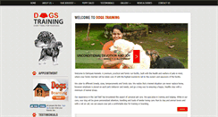 Desktop Screenshot of dogstrainingindia.com